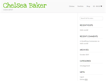 Tablet Screenshot of chelseathebaker.com